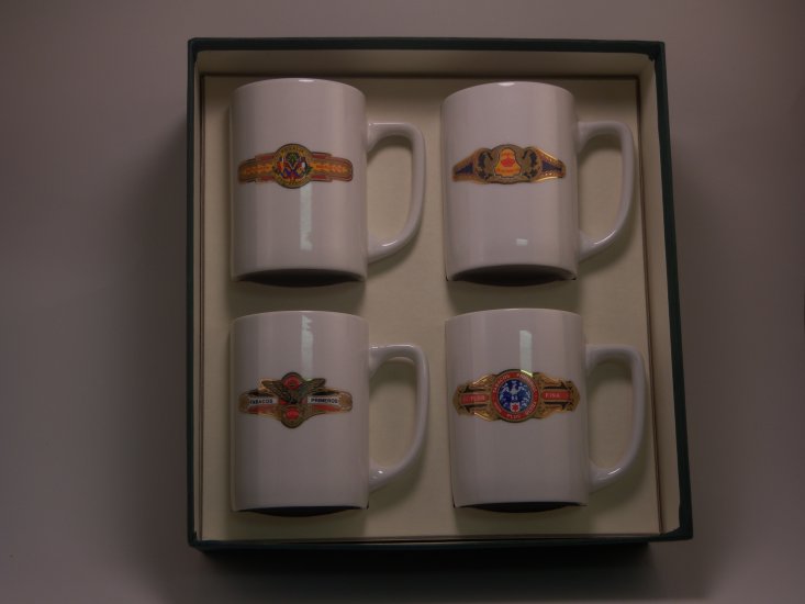 Cigar, Porcelain Mugs, 10oz, gift boxed - Click Image to Close