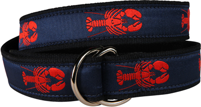 Maine Lobster (Navy) D-Ring Belt