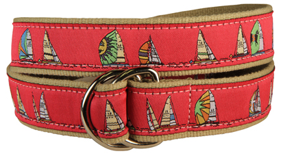 Rounding the Mark (Cranberry) D-Ring Belt Rounding the Mark (Cranberry) D-Ring Belt