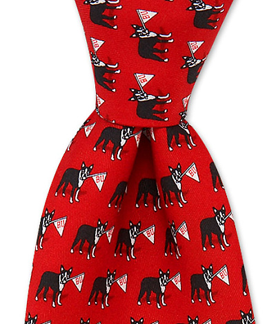 Boston University Terrier Tie