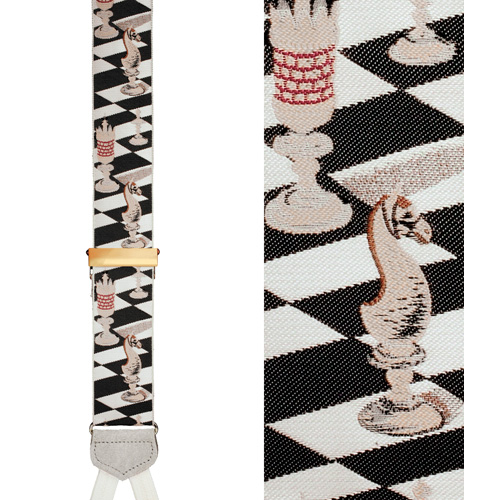 Limited Edition Checkmate Brace: 100% Hand Woven Silk