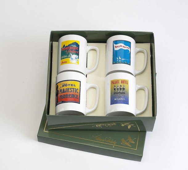 Traveler, Porcelain Mugs, 10oz, gft boxed - Click Image to Close