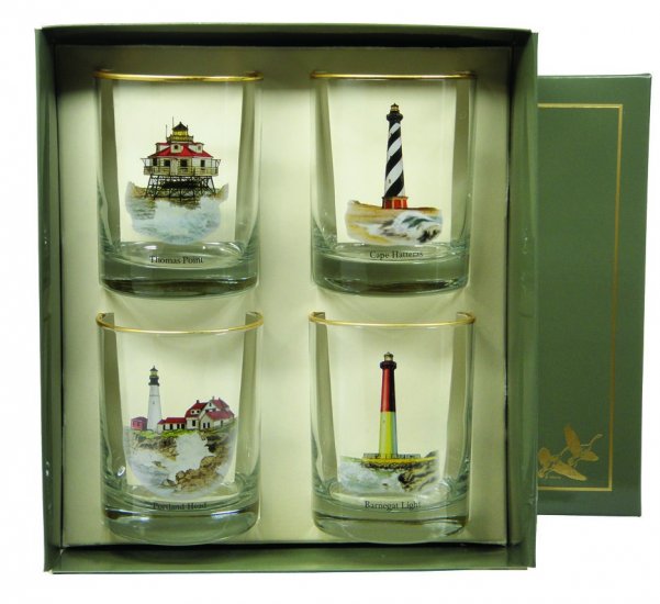 Lighthouse, Double Old Fashioned, 14oz, gift boxed - Click Image to Close