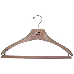 Personalised Engraved Coat Hangers, Clothes Hanger, Wood Cedar