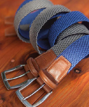 Torino Woven Linen Belts from Dann Clothing, Complete collection