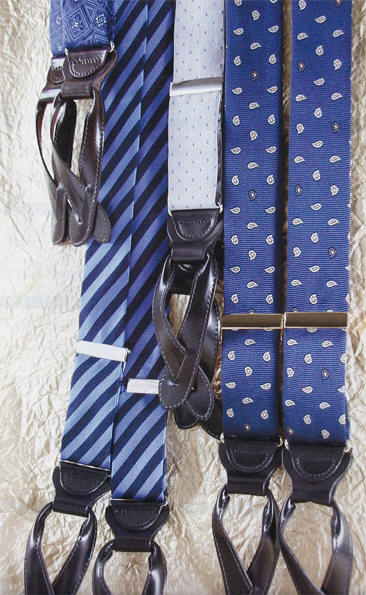 Lot of 6 TRAFALGAR LIMITED EDITION Silk Braces Suspenders (Private  Collection)