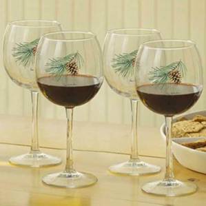 8722709107: Pinecone 16oz. Red Wine Glasses