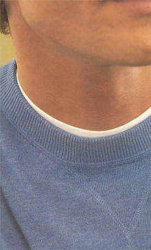 Peru Unlimited Pima Cotton Crew Neck Sweater - Light Lavender - Vavra's  Menswear