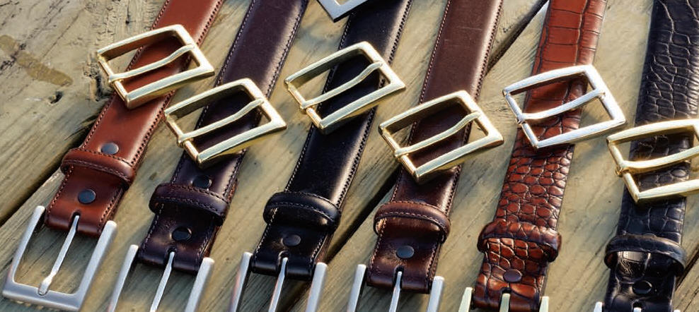 Torino Leather Torino Leather Black Antiqua Belts w/Brass